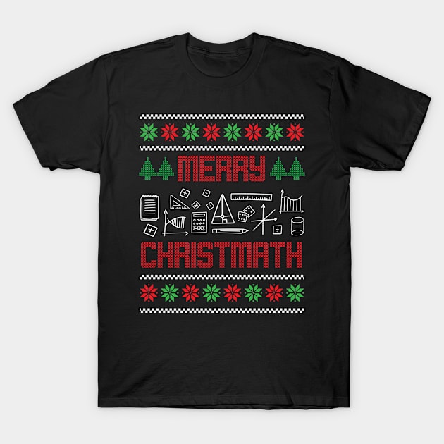 Christmas Merry Christmath Nerd Geeks Teacher Gift T-Shirt by Hasibit